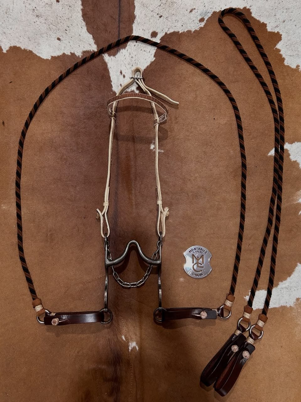 Conjunto Cabeçada, Rédea e Freio para cavalo