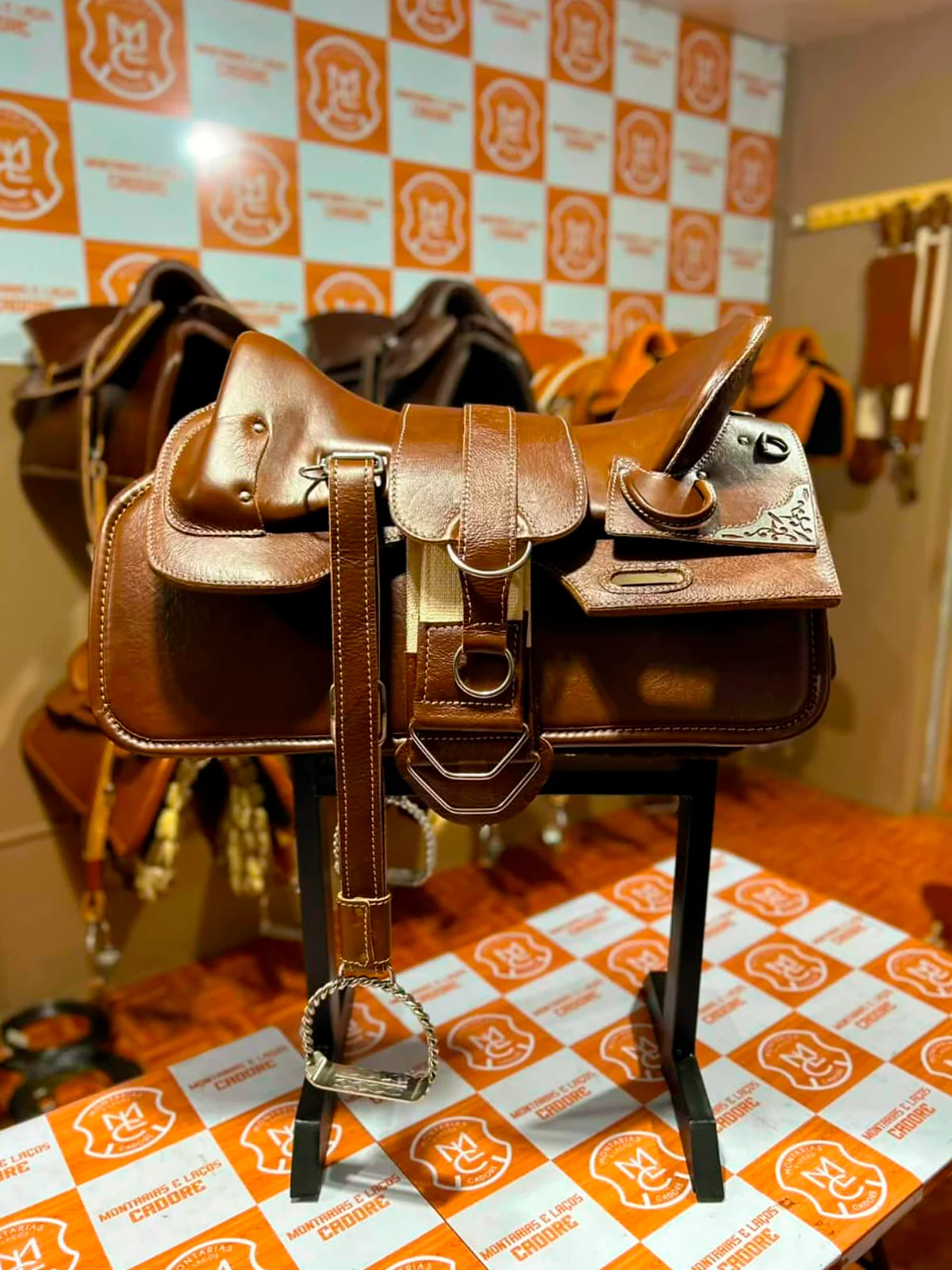 Kit Sela Freio de Ouro Prova Ginete para cavalo
