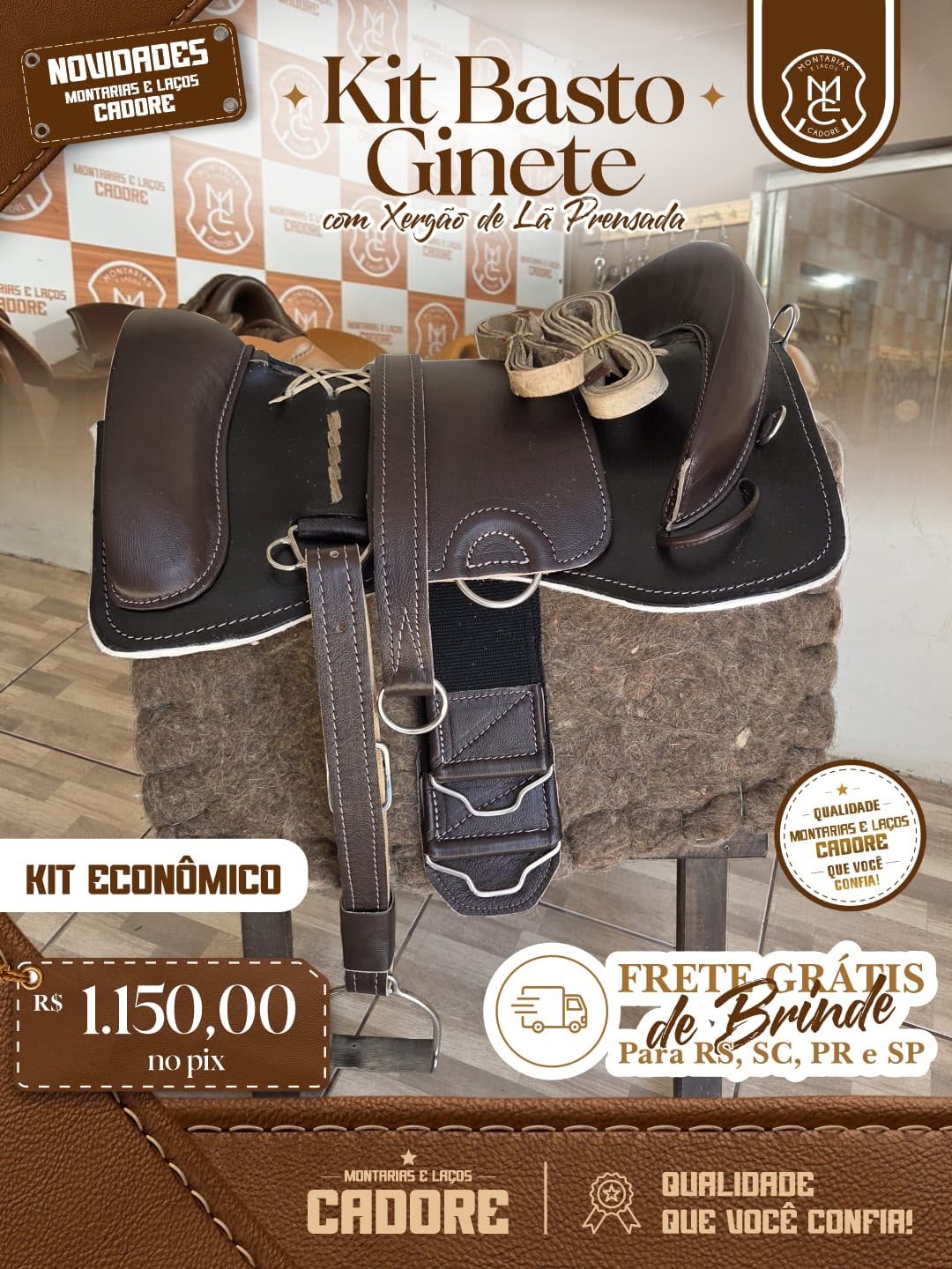 Kit Basto prova ginete econômico