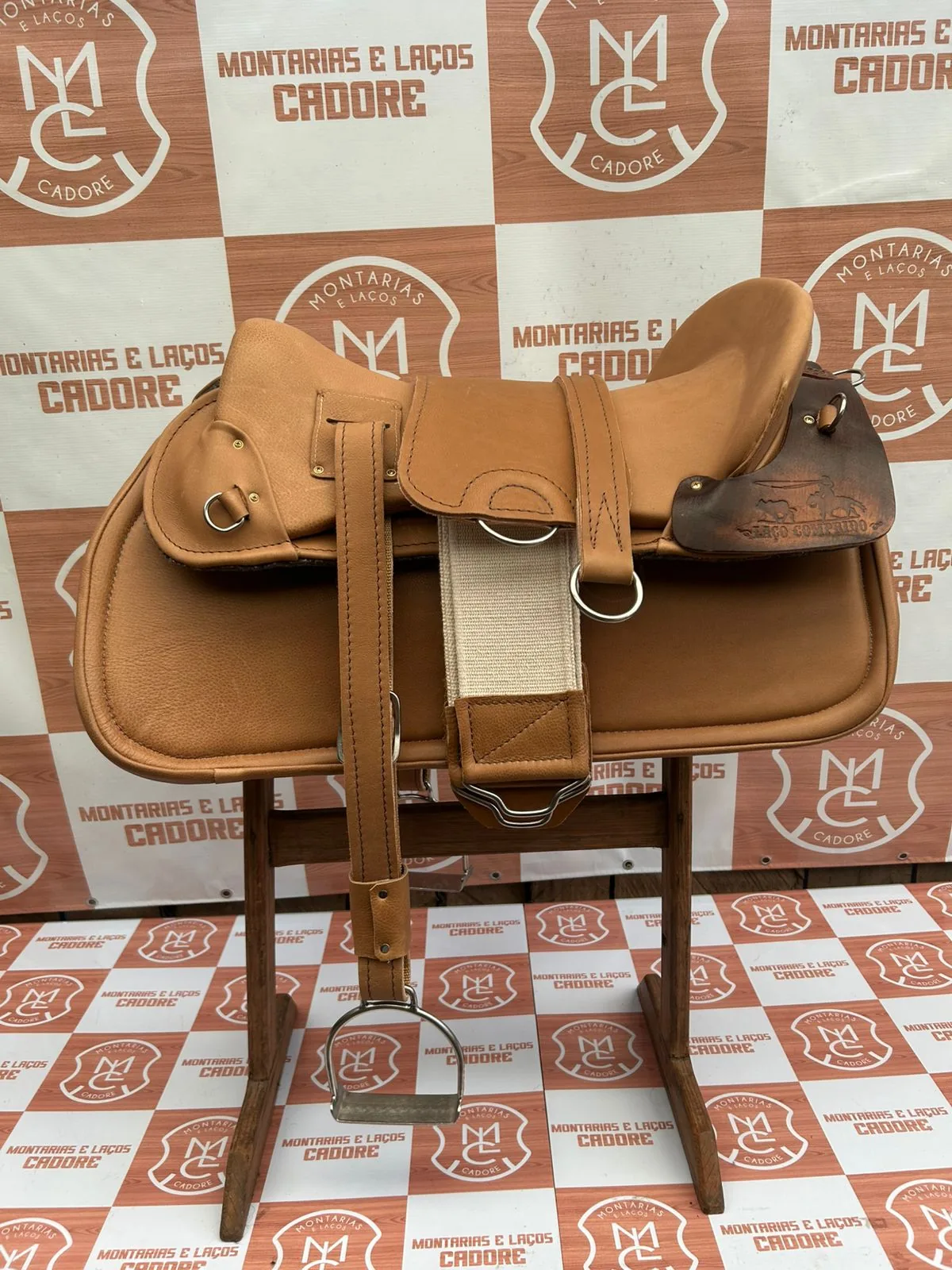 Kit Sela Freio de Ouro para cavalo