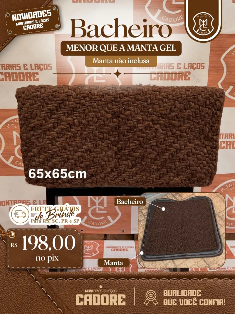 Bacheiro Menor que a Manta Gel