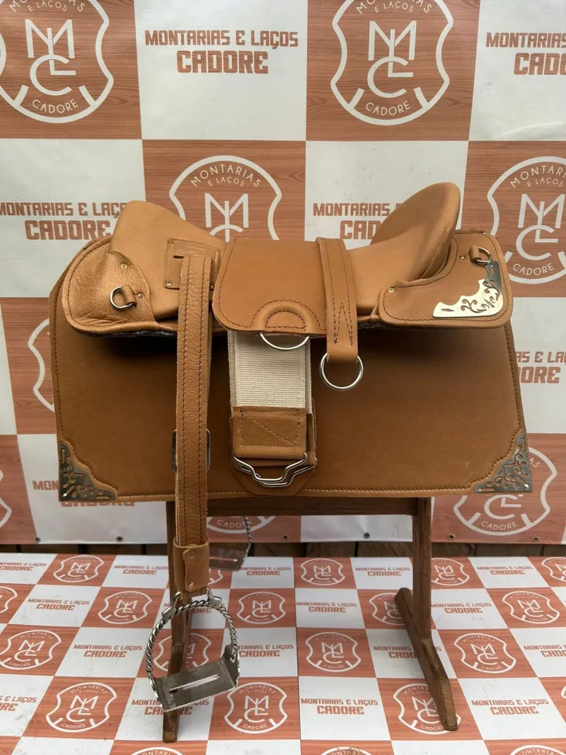 Kit Sela Freio de Ouro para cavalo