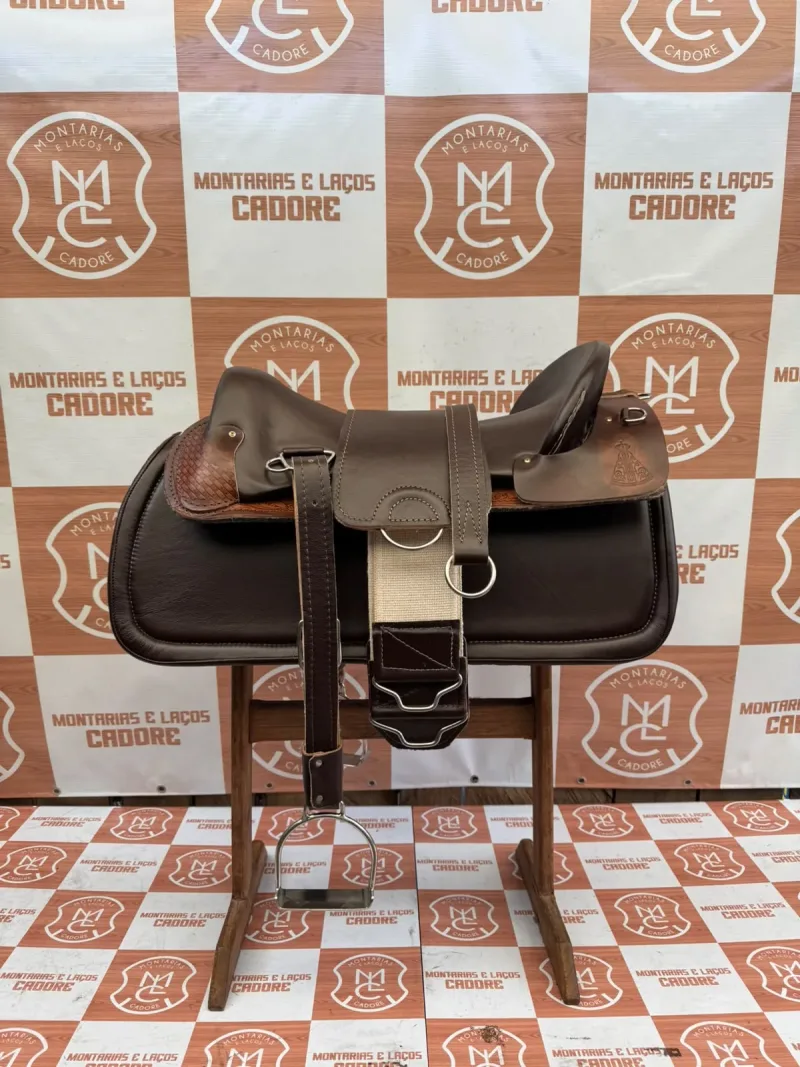 Kit Sela Freio de Ouro para cavalo