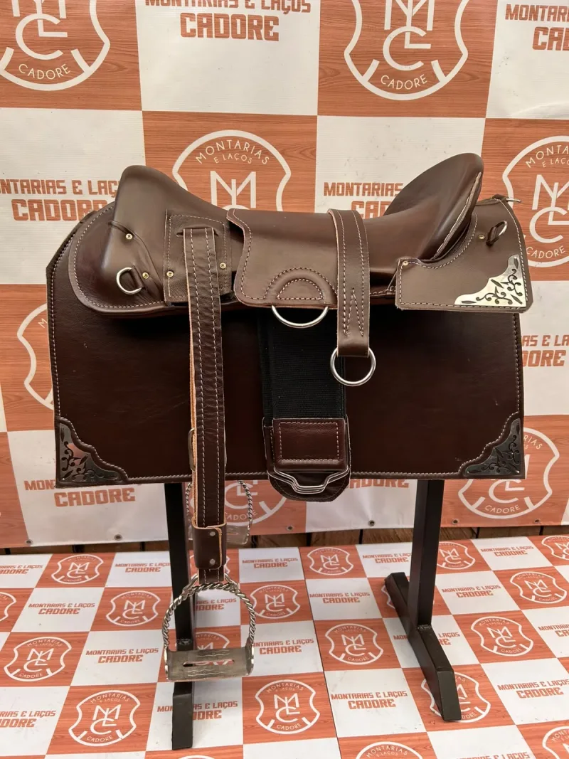 Kit Sela Freio de Ouro para cavalo
