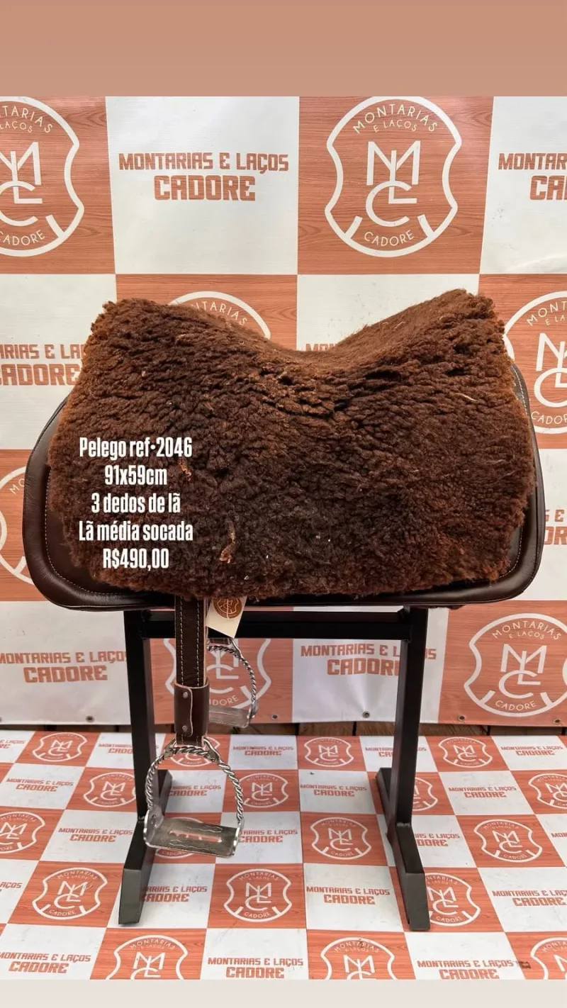 Pelego de Lã para cavalo