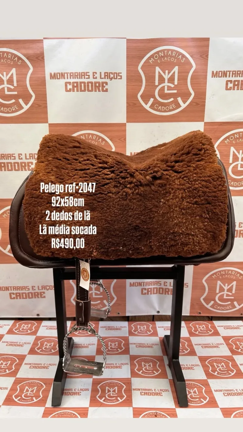 Pelego de Lã para cavalo