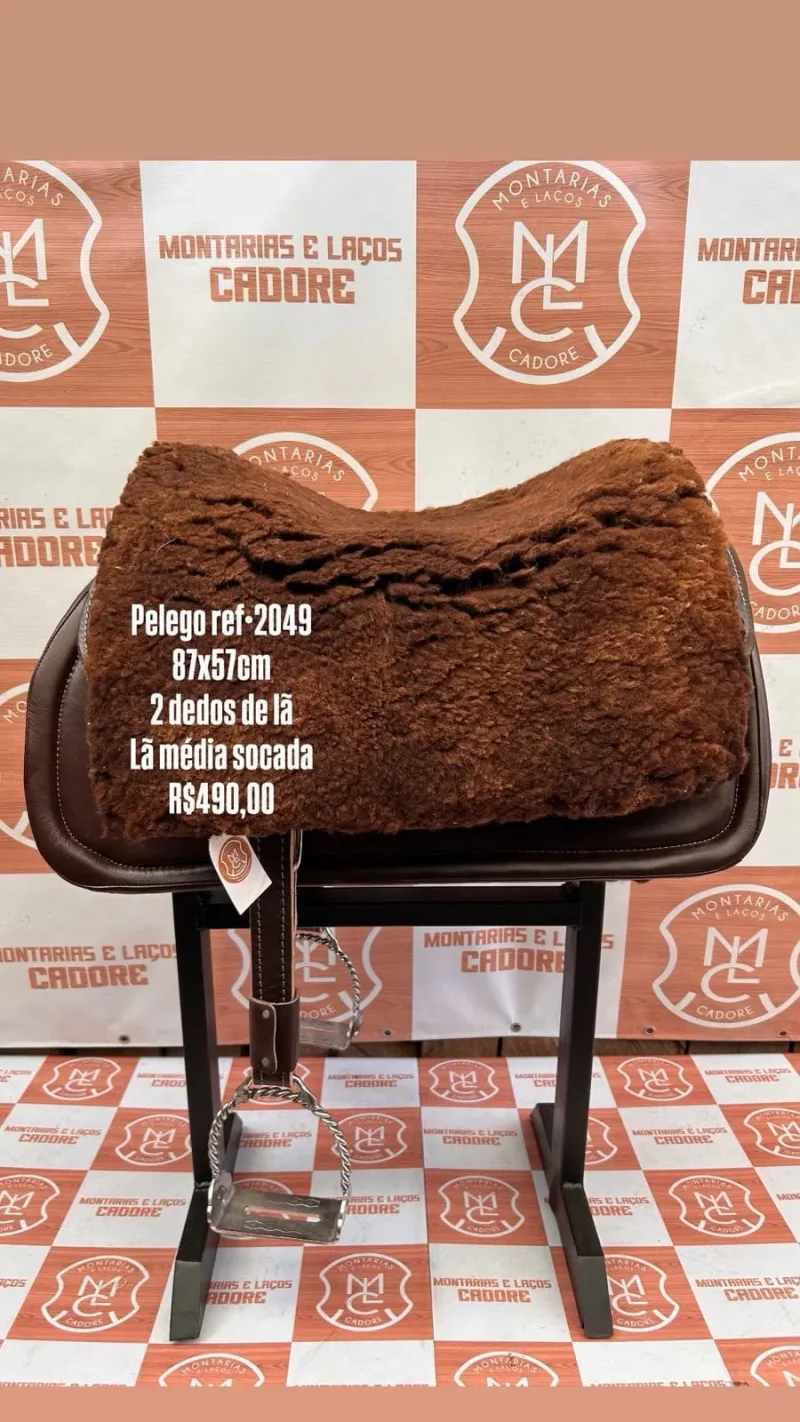 Pelego de Lã para cavalo