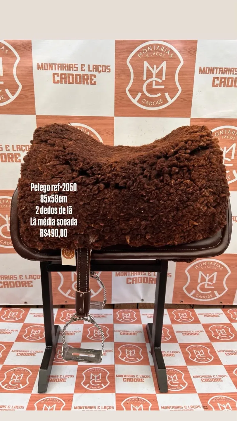 Pelego de Lã para cavalo
