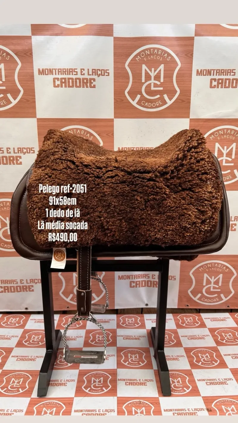 Pelego de Lã para cavalo
