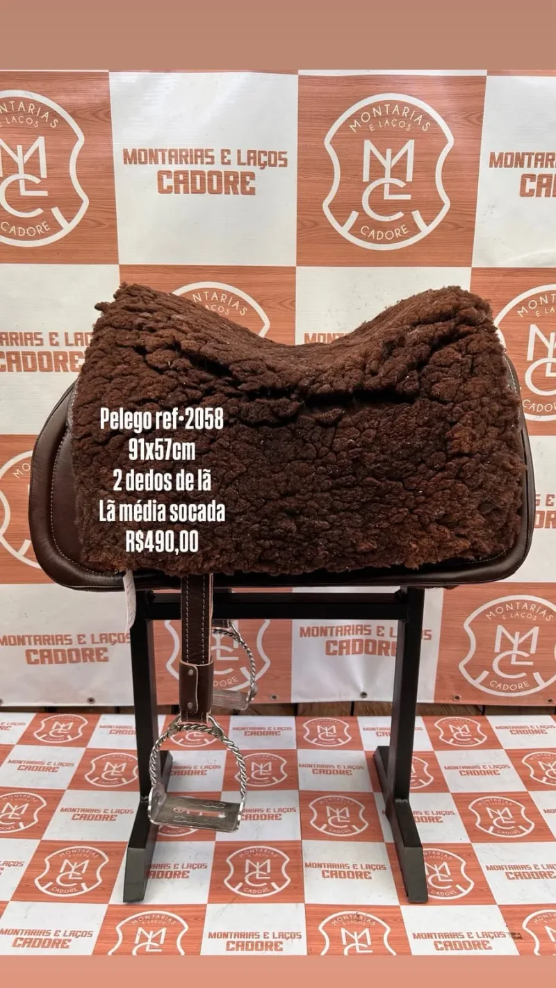 Pelego de Lã para cavalo