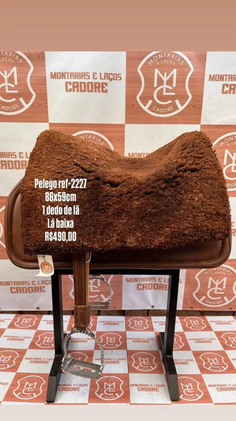 Pelego de Lã para cavalo