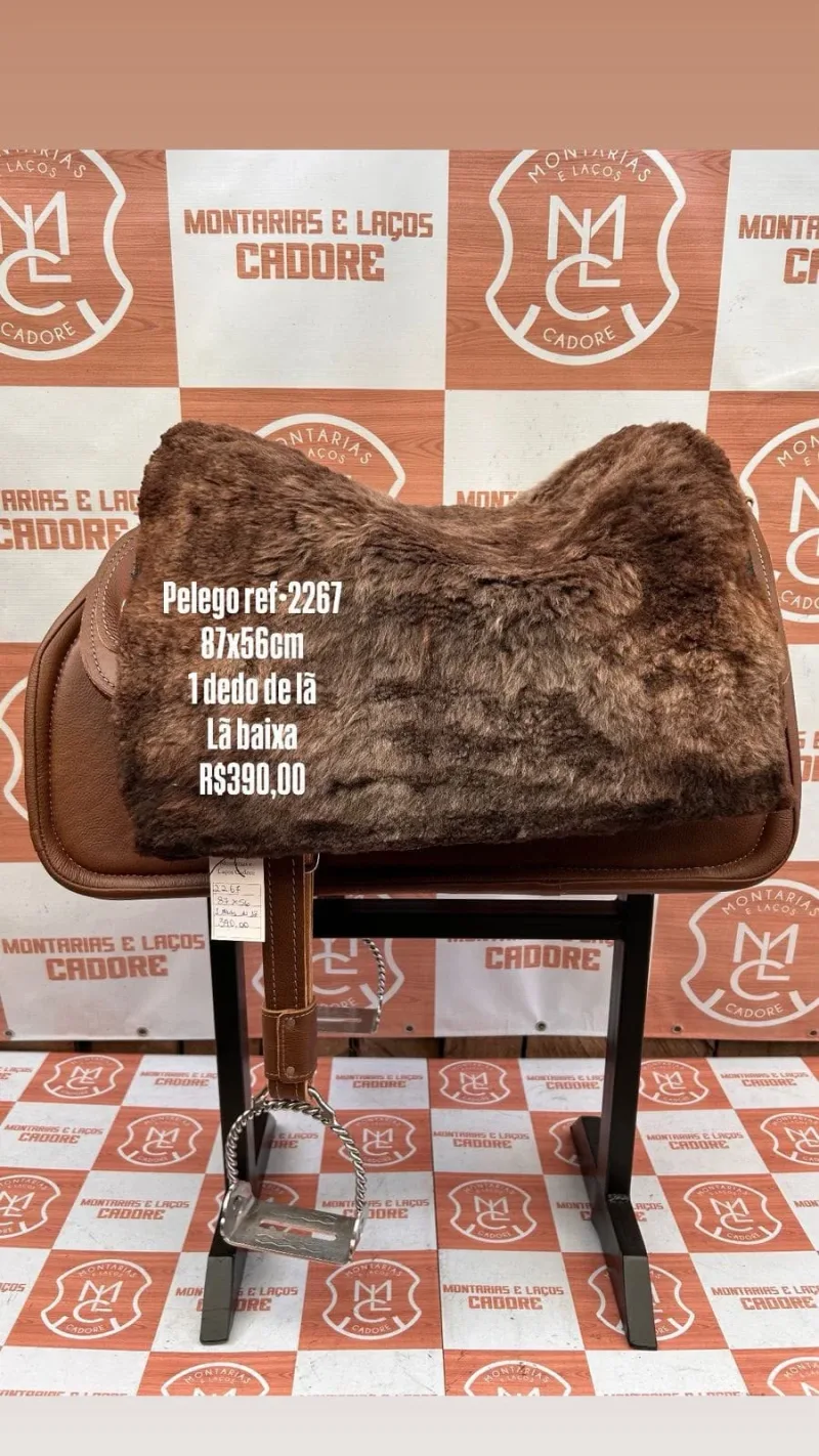 Pelego de Lã para cavalo