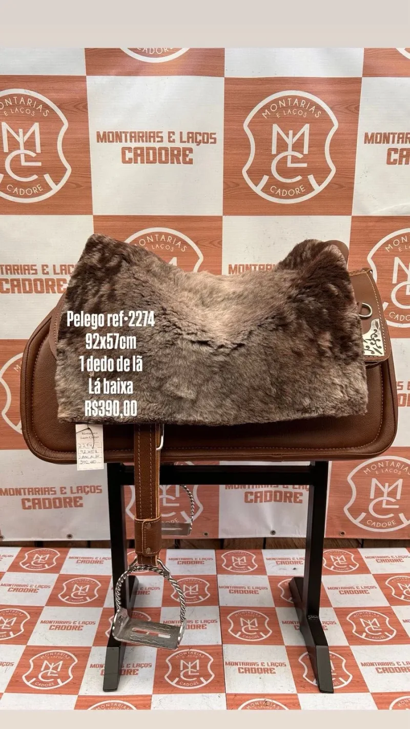 Pelego de Lã para cavalo