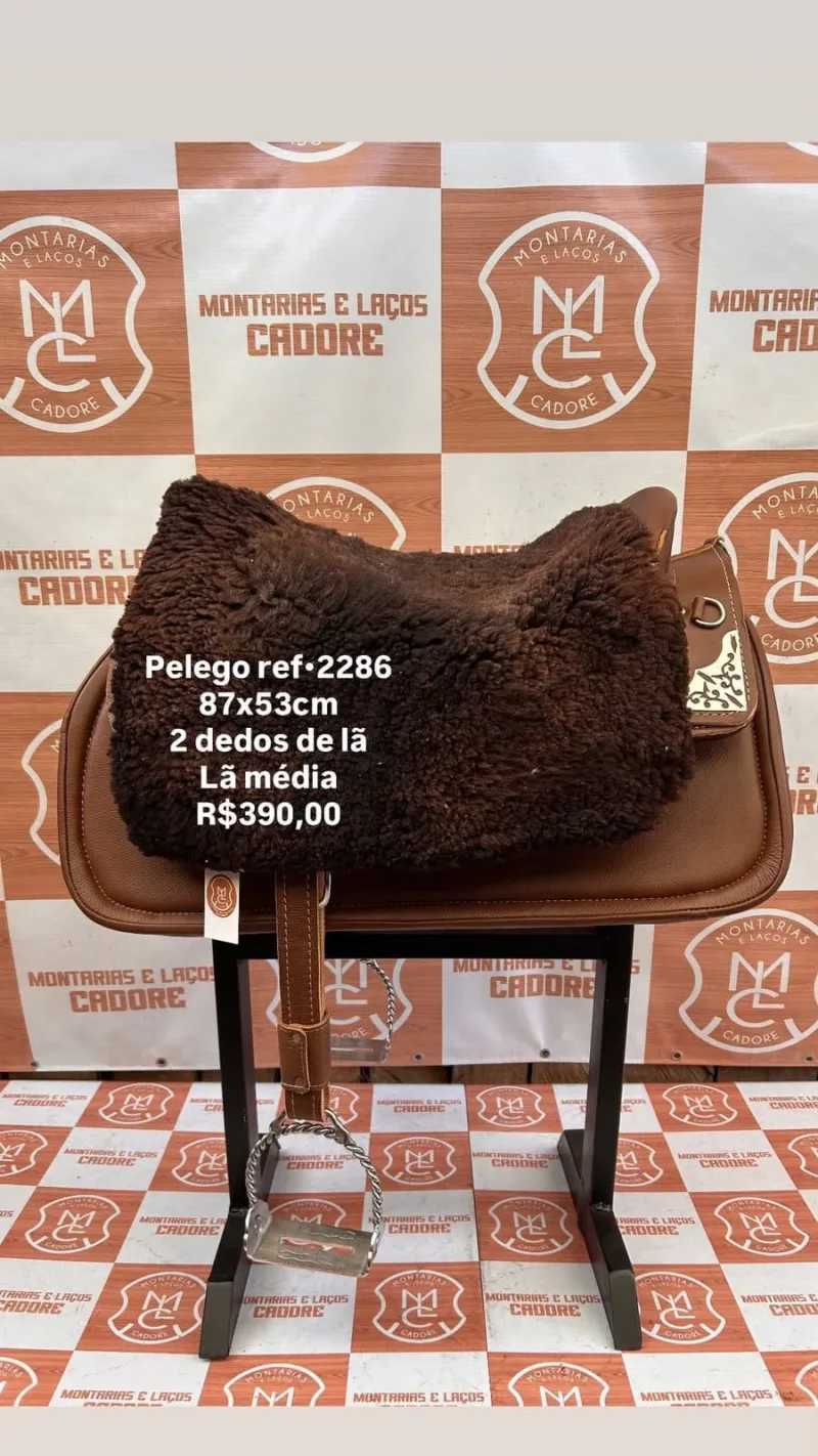 Pelego de Lã para cavalo