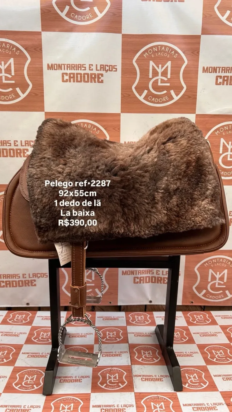 Pelego de Lã para cavalo