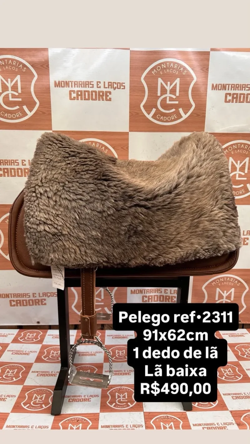 Pelego de Lã para cavalo