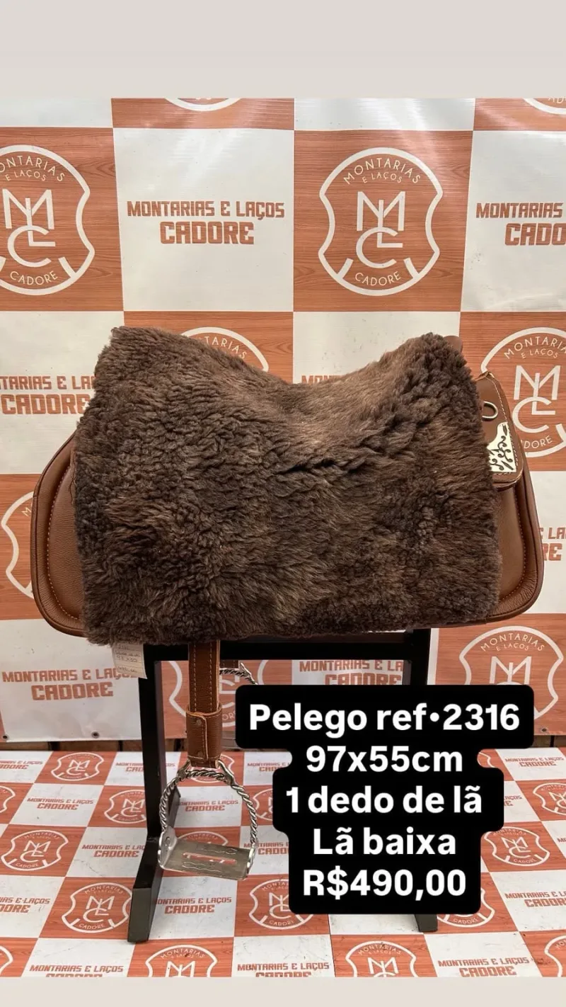 Pelego de Lã para cavalo