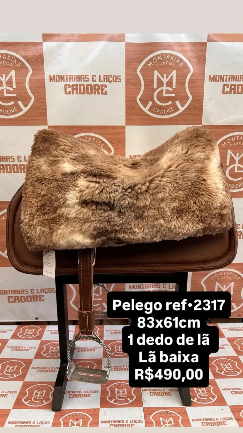 Pelego de Lã para cavalo