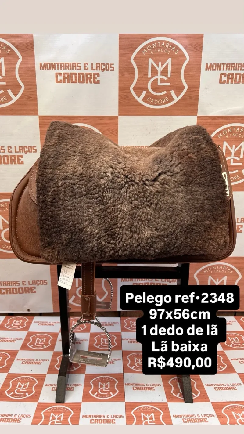 Pelego de Lã para cavalo