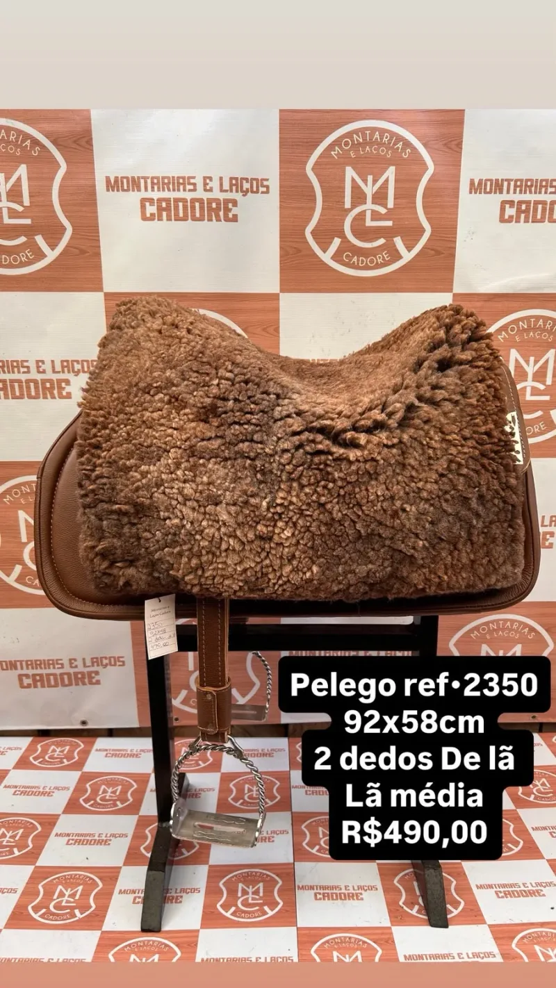 Pelego de Lã para cavalo