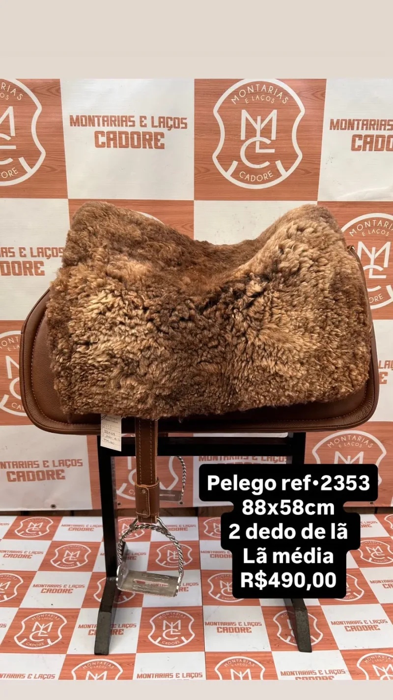 Pelego de Lã para cavalo