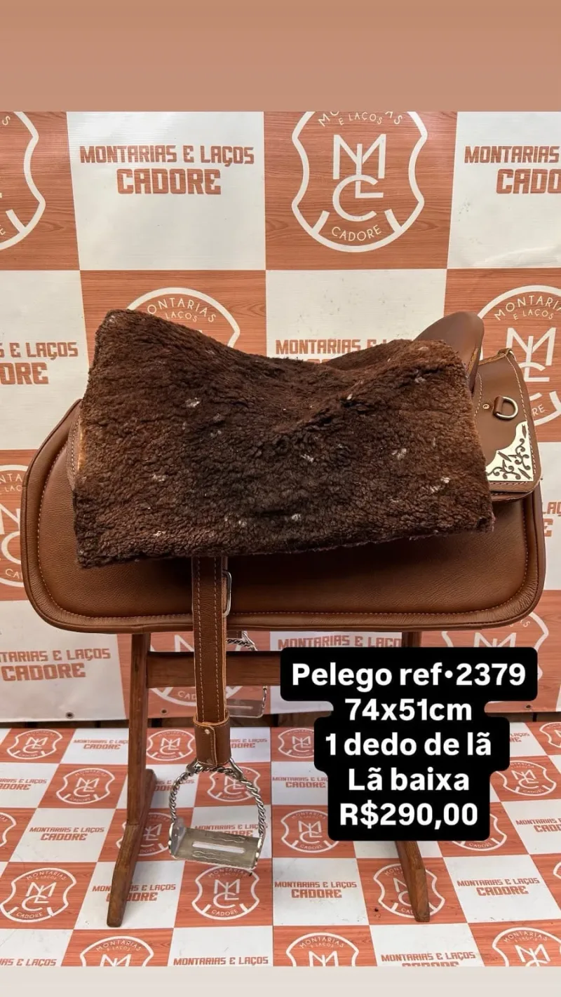 Pelego de Lã para cavalo