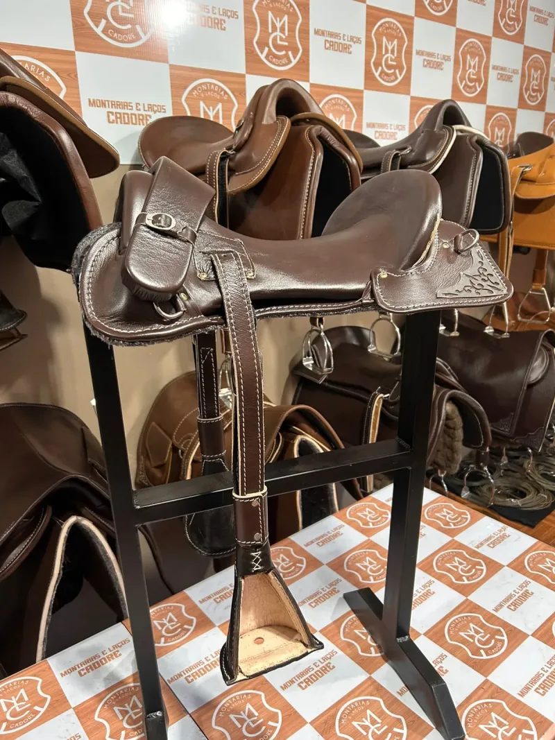 Sela Freio de Ouro Infantil para cavalo