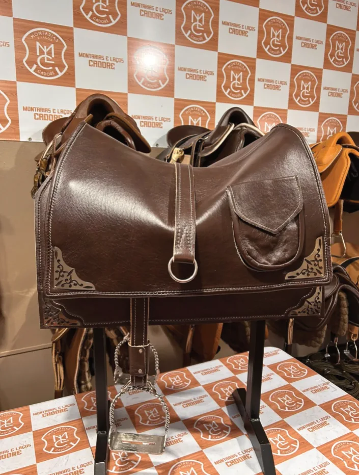 Kit Sela Aba Larga Prova Ginete para cavalo