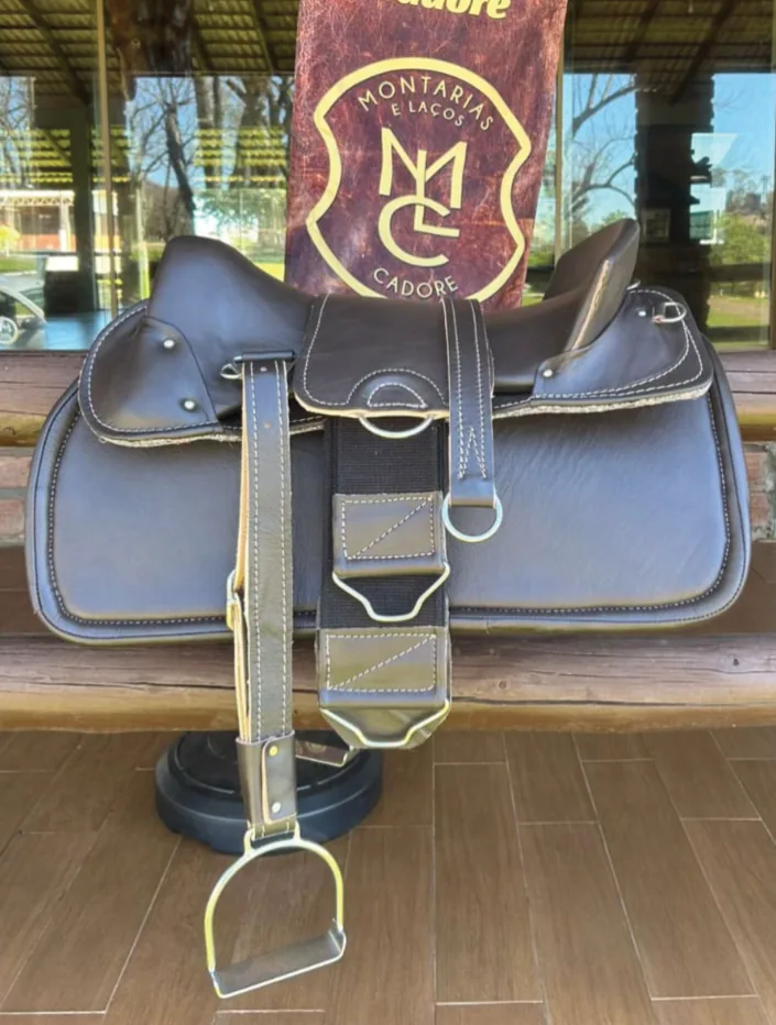 Kit Sela Freio de Ouro para cavalo