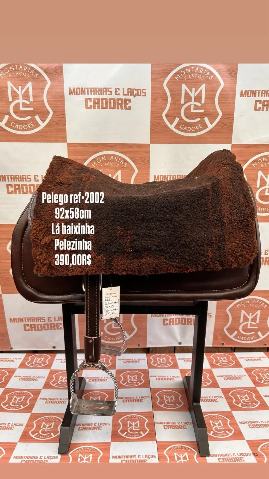 Pelego de Lã para cavalo