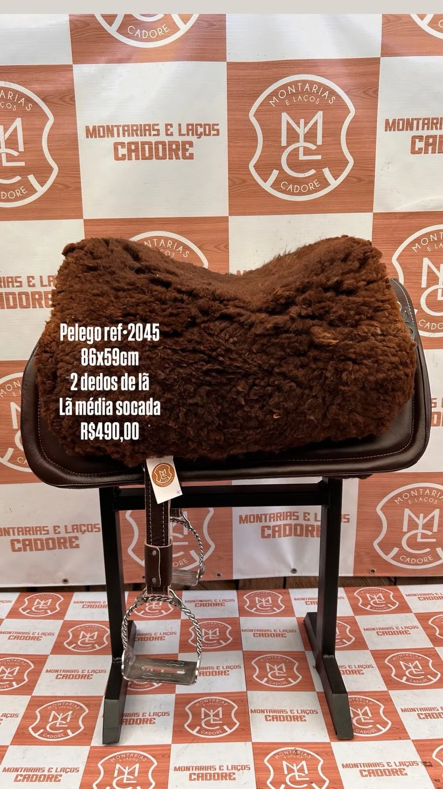 Pelego de Lã para cavalo