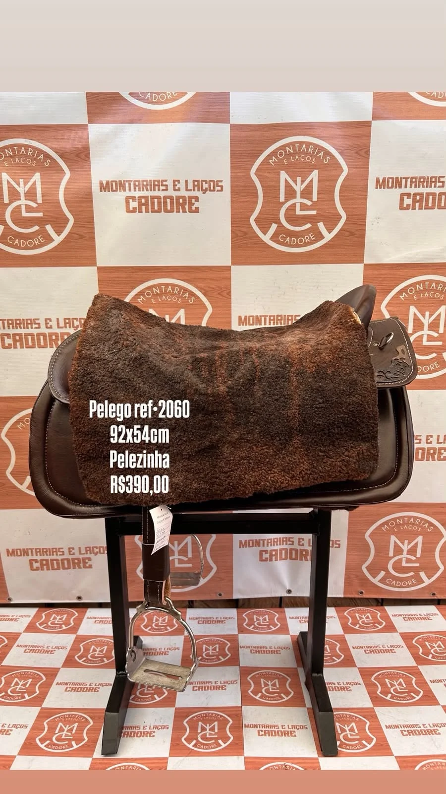 Pelego de Lã para cavalo
