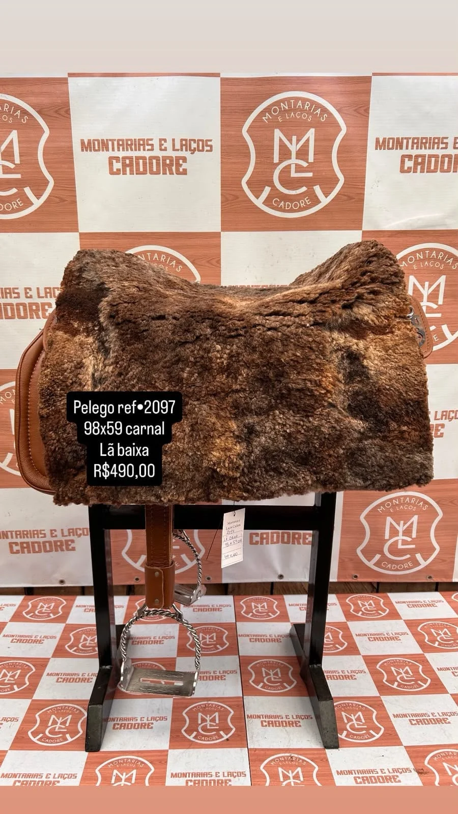 Pelego de Lã para cavalo