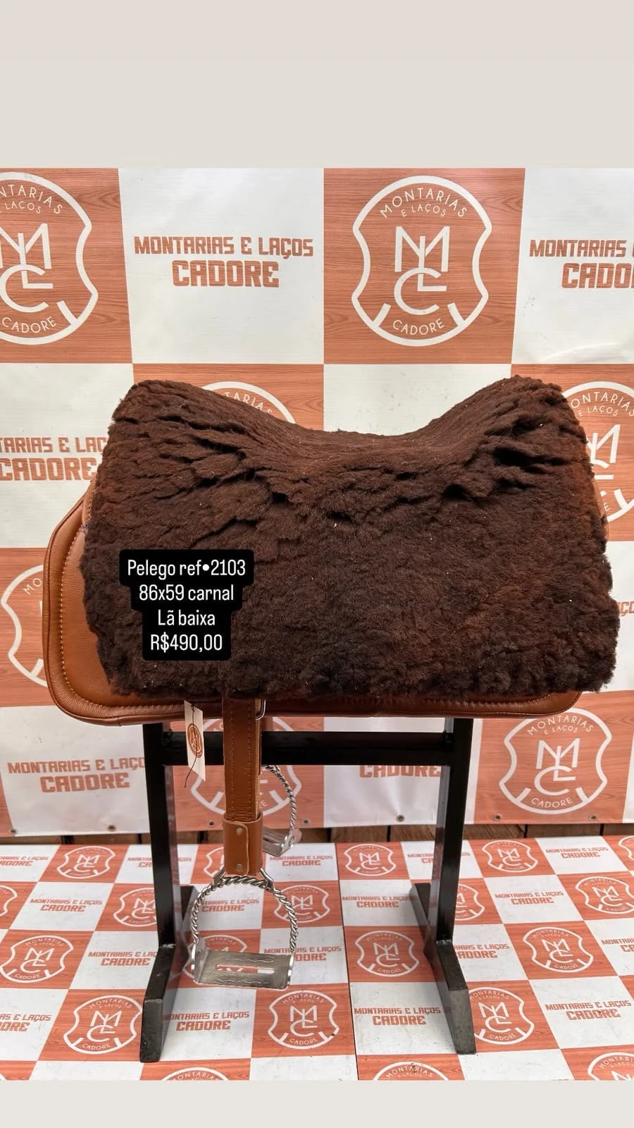 Pelego de Lã para cavalo