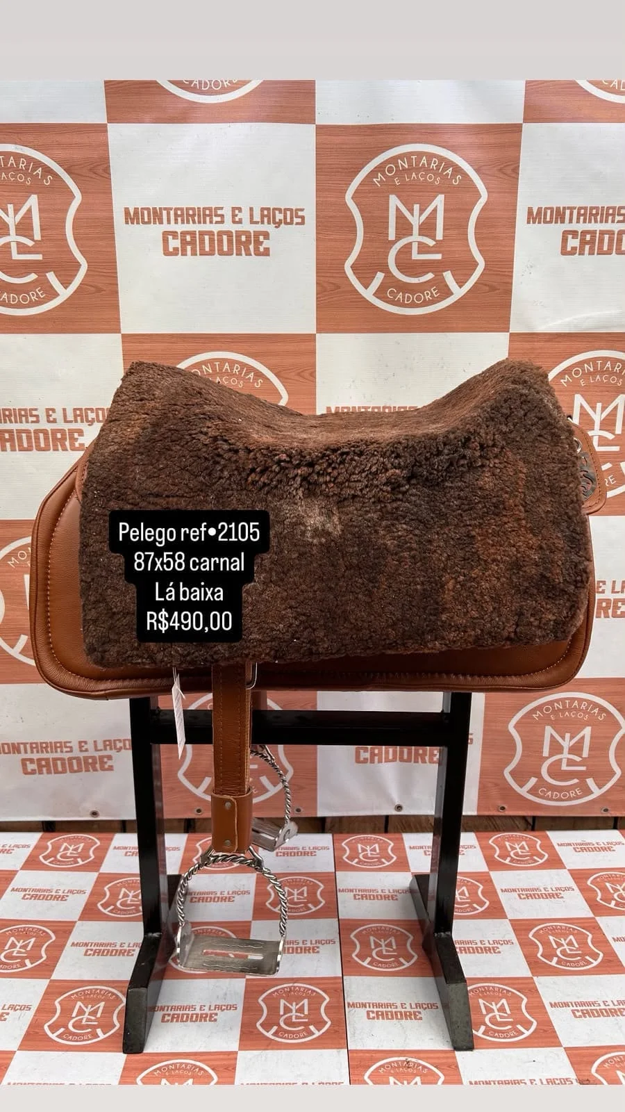 Pelego de Lã para cavalo