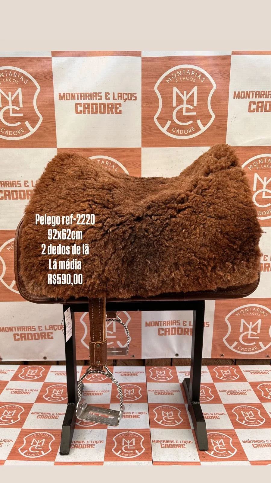 Pelego de Lã para cavalo