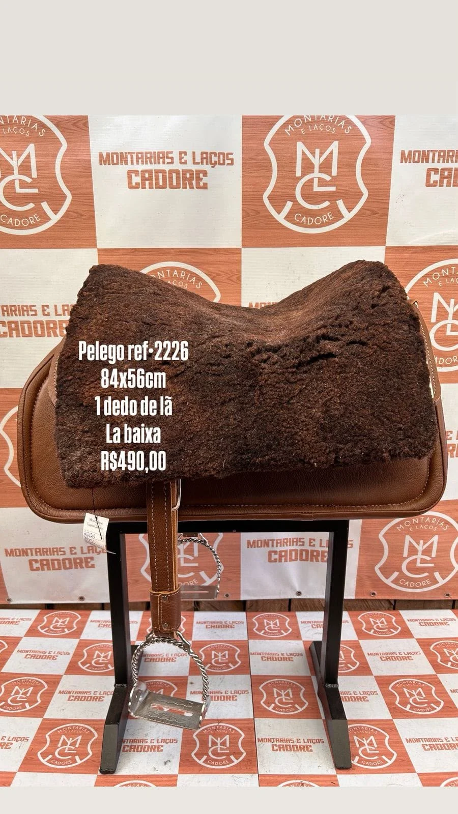Pelego de Lã para cavalo