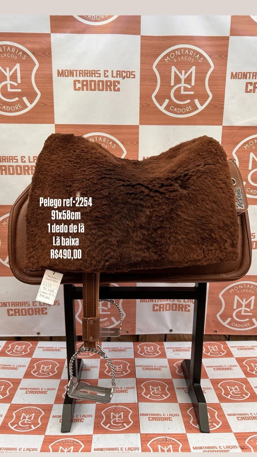 Pelego de Lã para cavalo
