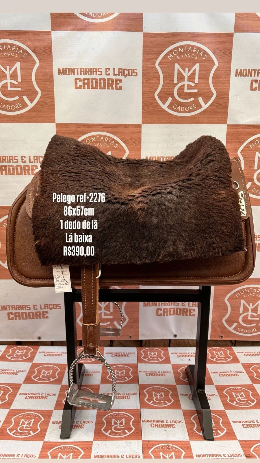 Pelego de Lã para cavalo