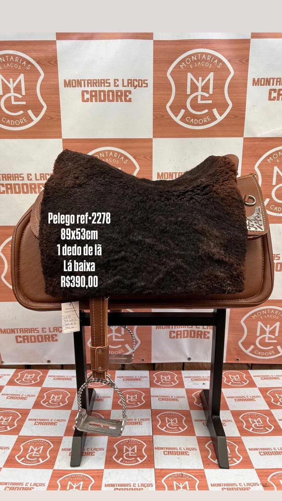 Pelego de Lã para cavalo