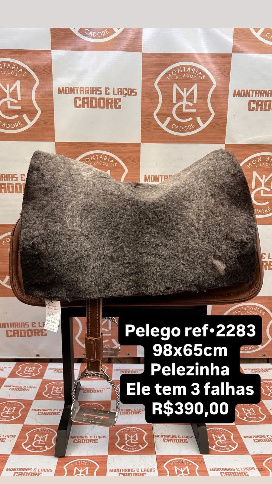 Pelego de Lã para cavalo