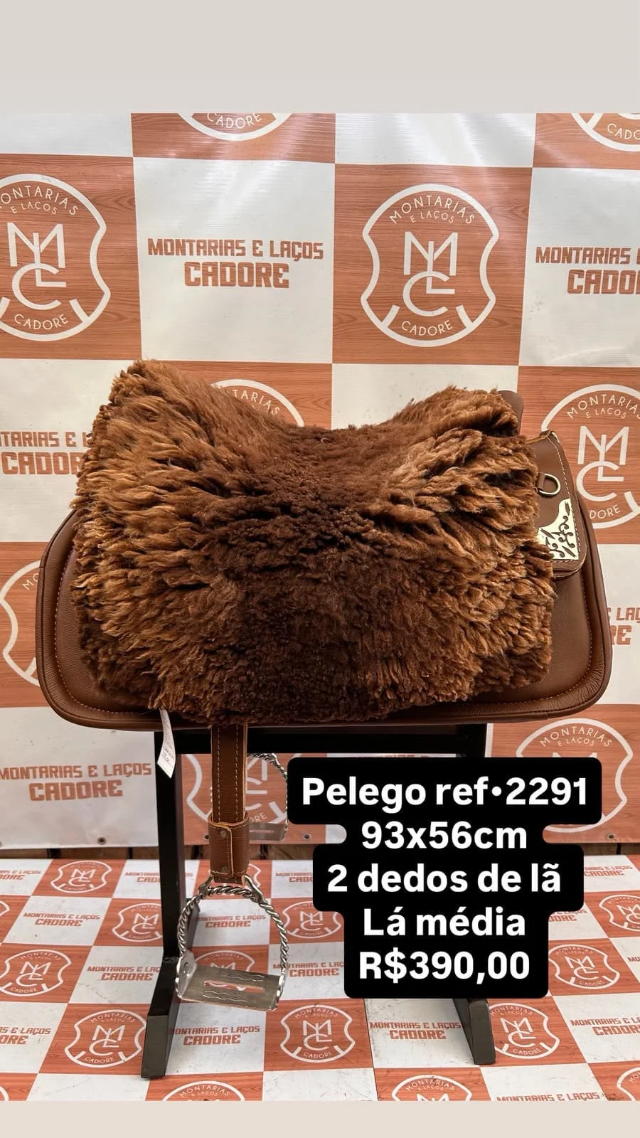 Pelego de Lã para cavalo