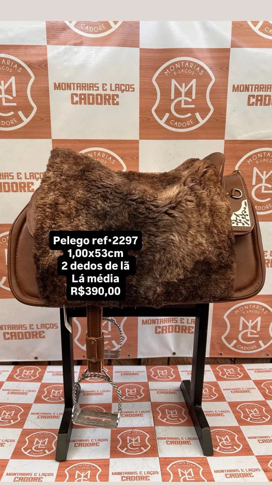 Pelego de Lã para cavalo
