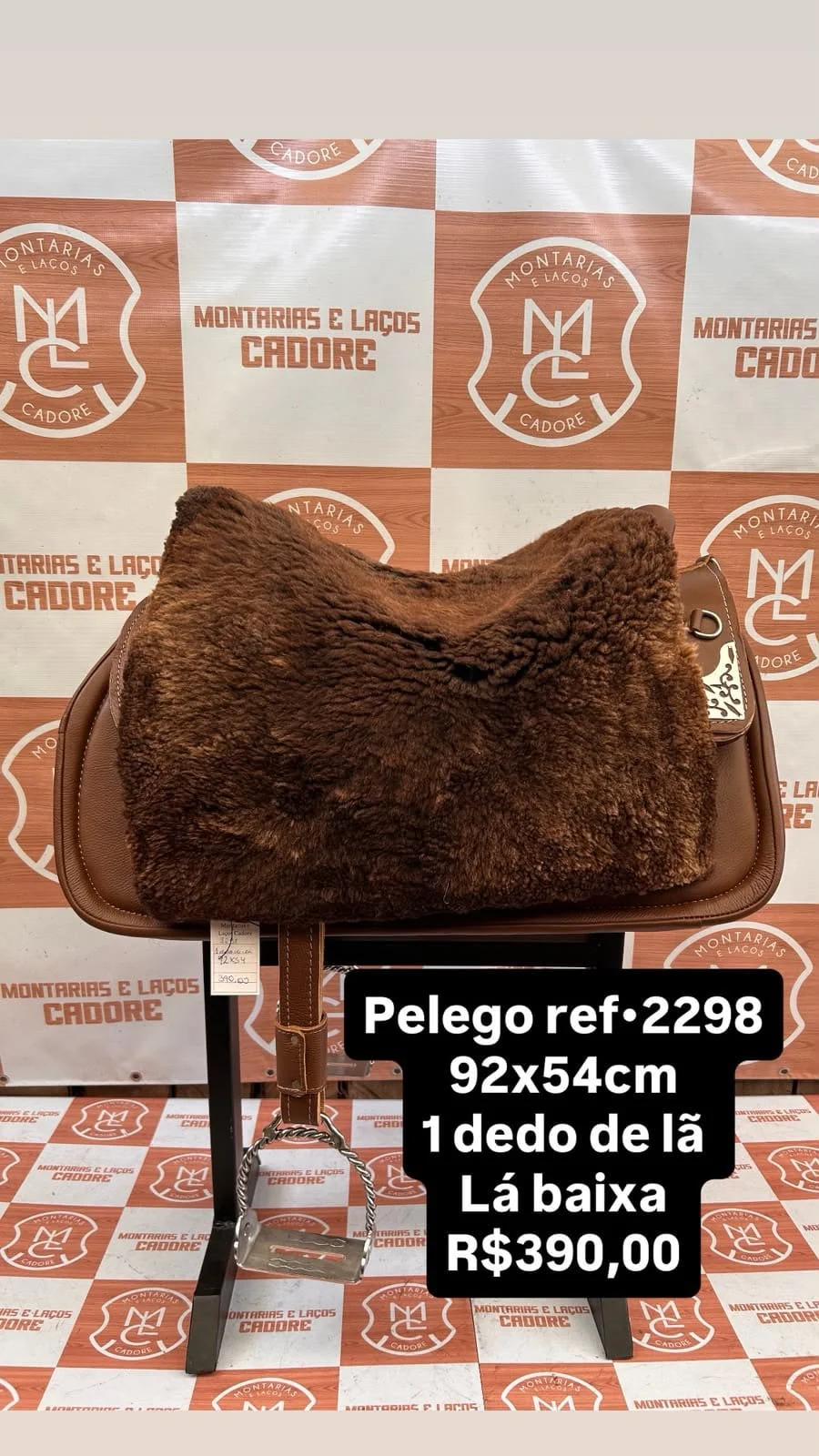 Pelego de Lã para cavalo