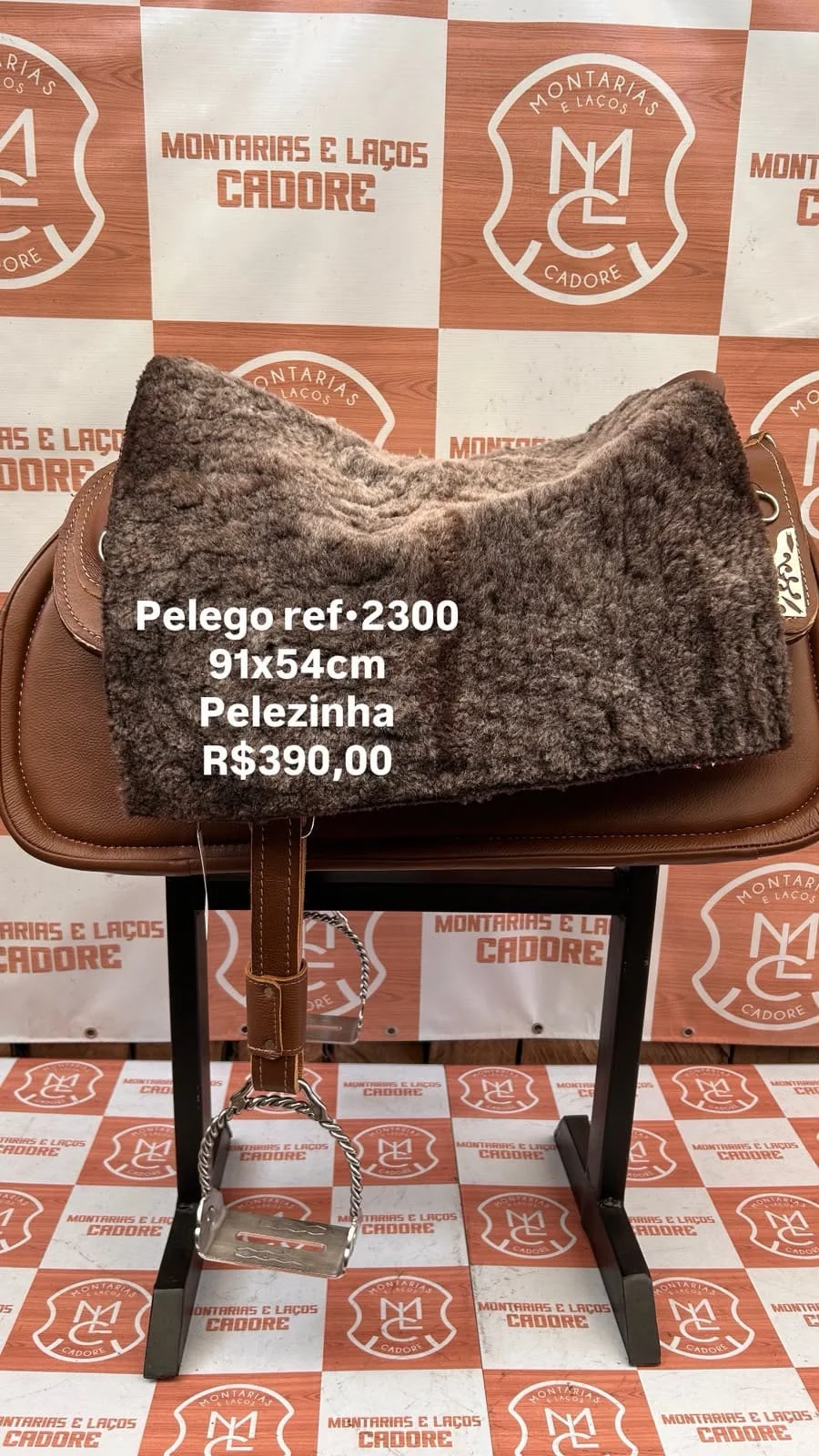 Pelego de Lã para cavalo
