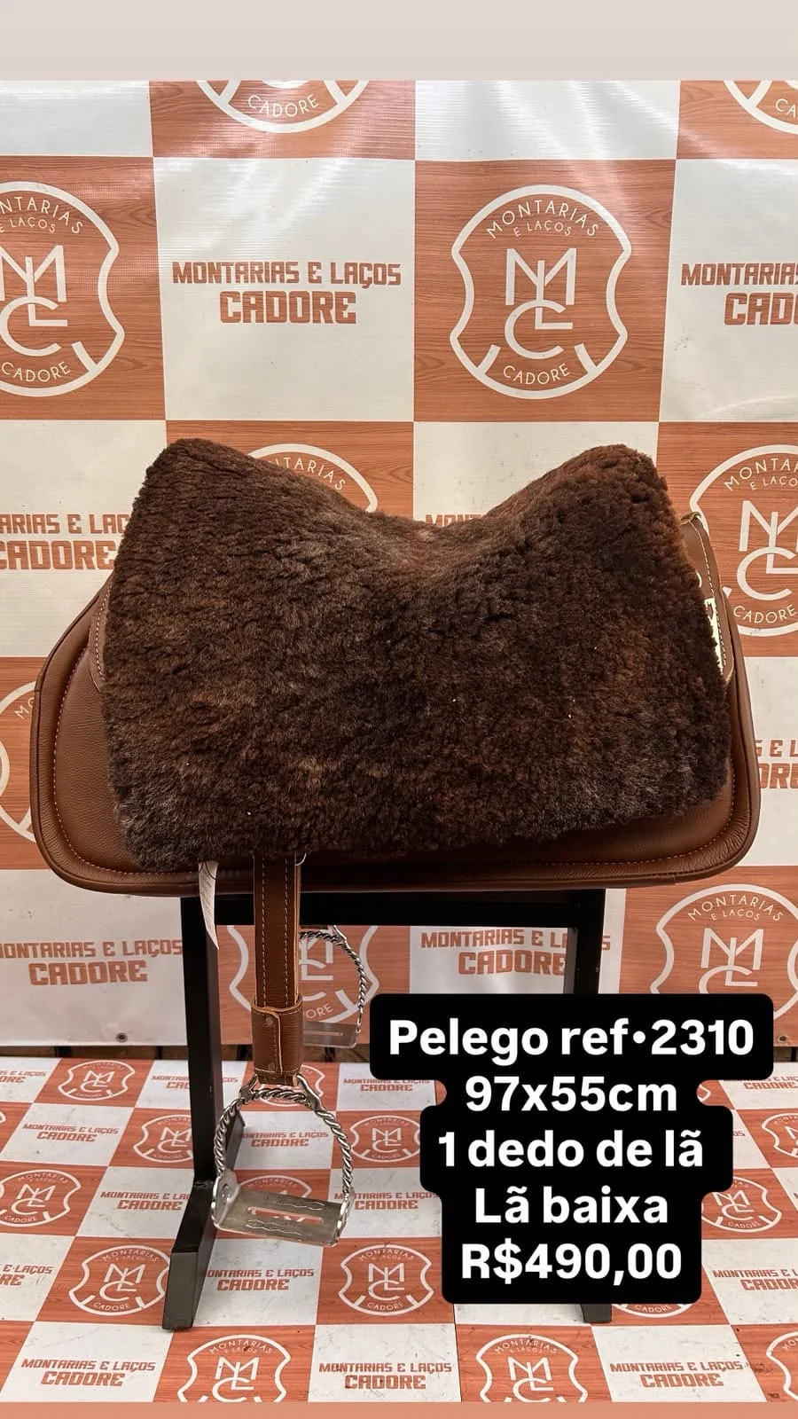 Pelego de Lã para cavalo