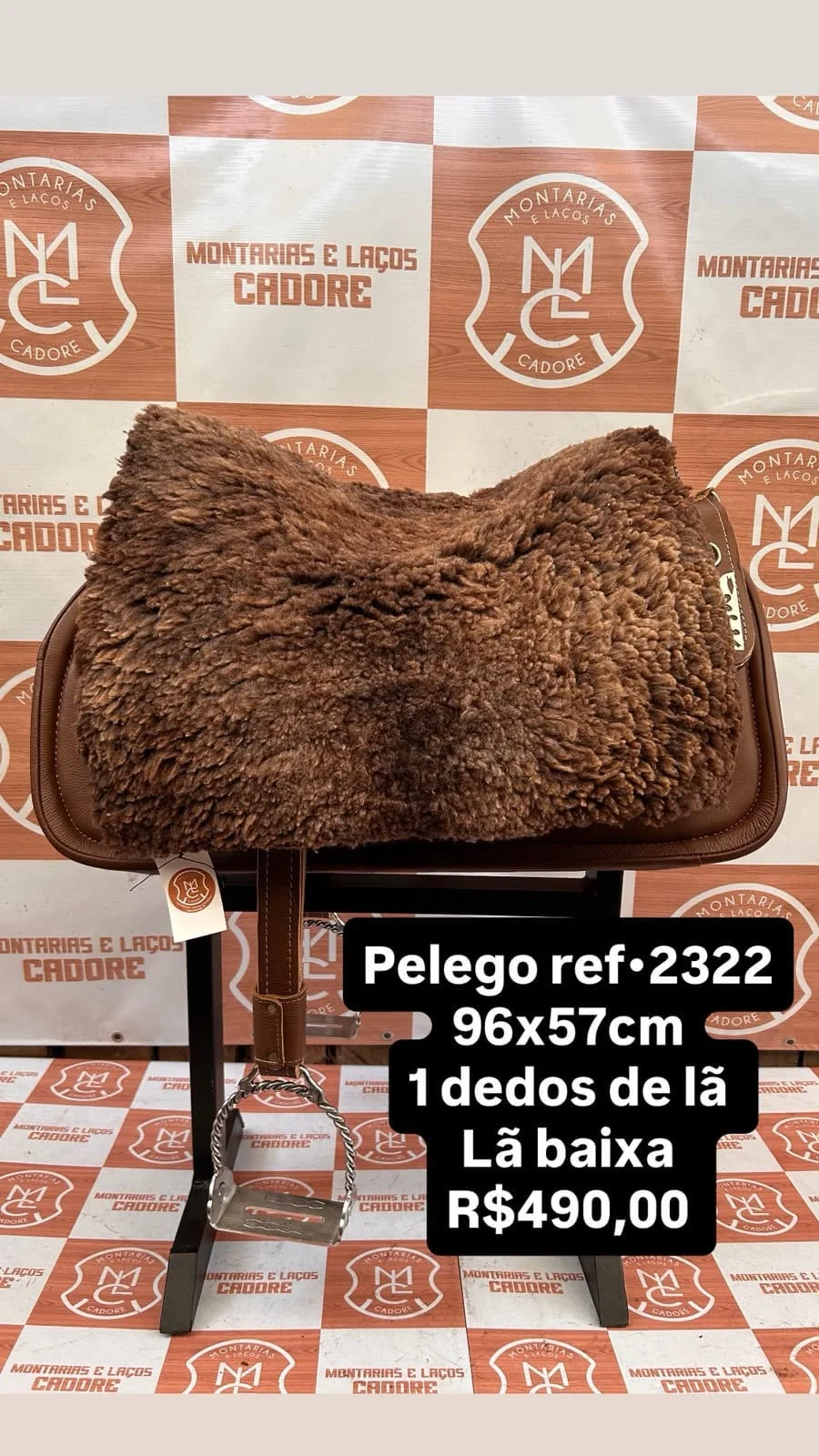 Pelego de Lã para cavalo