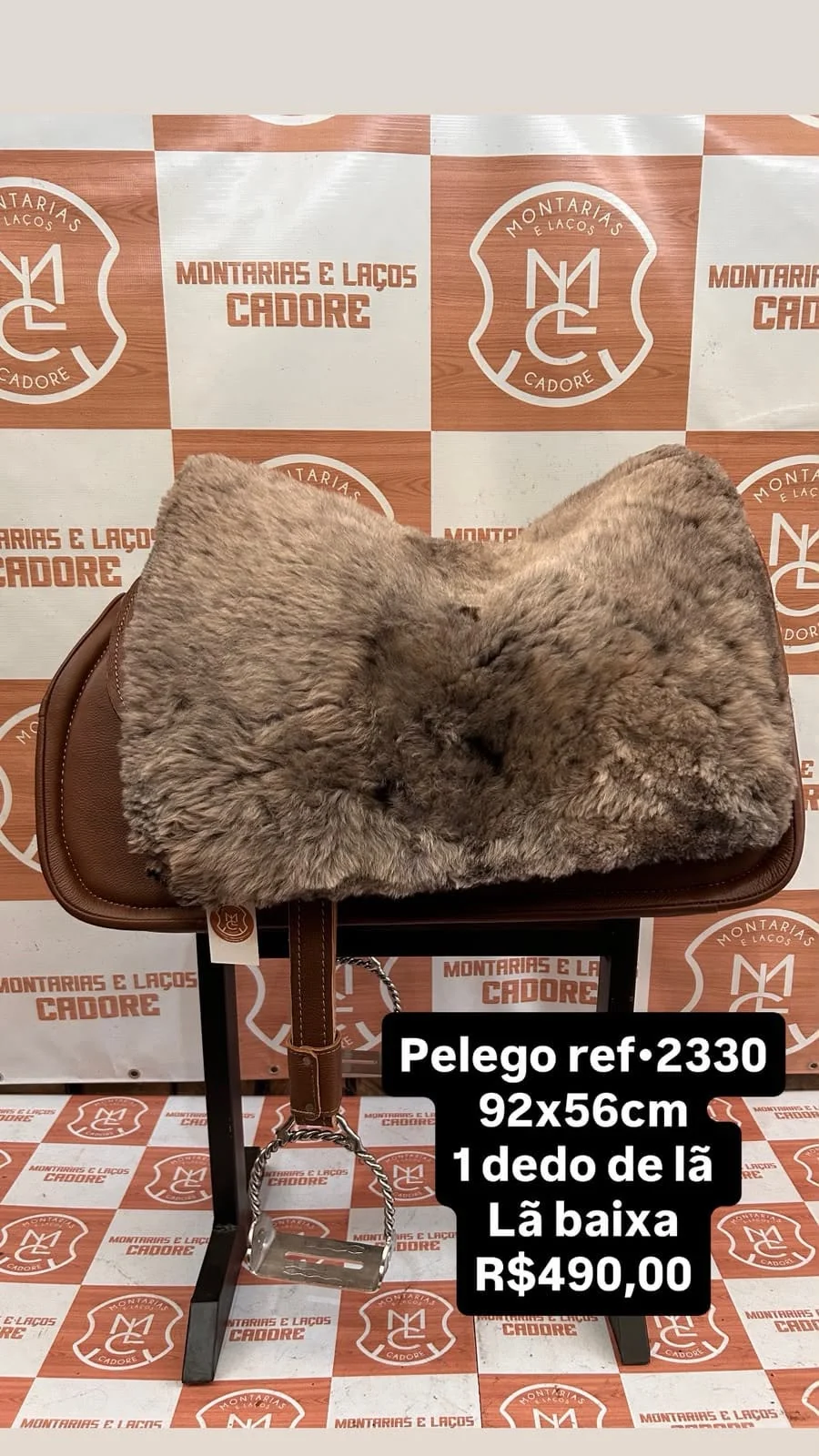 Pelego de Lã para cavalo