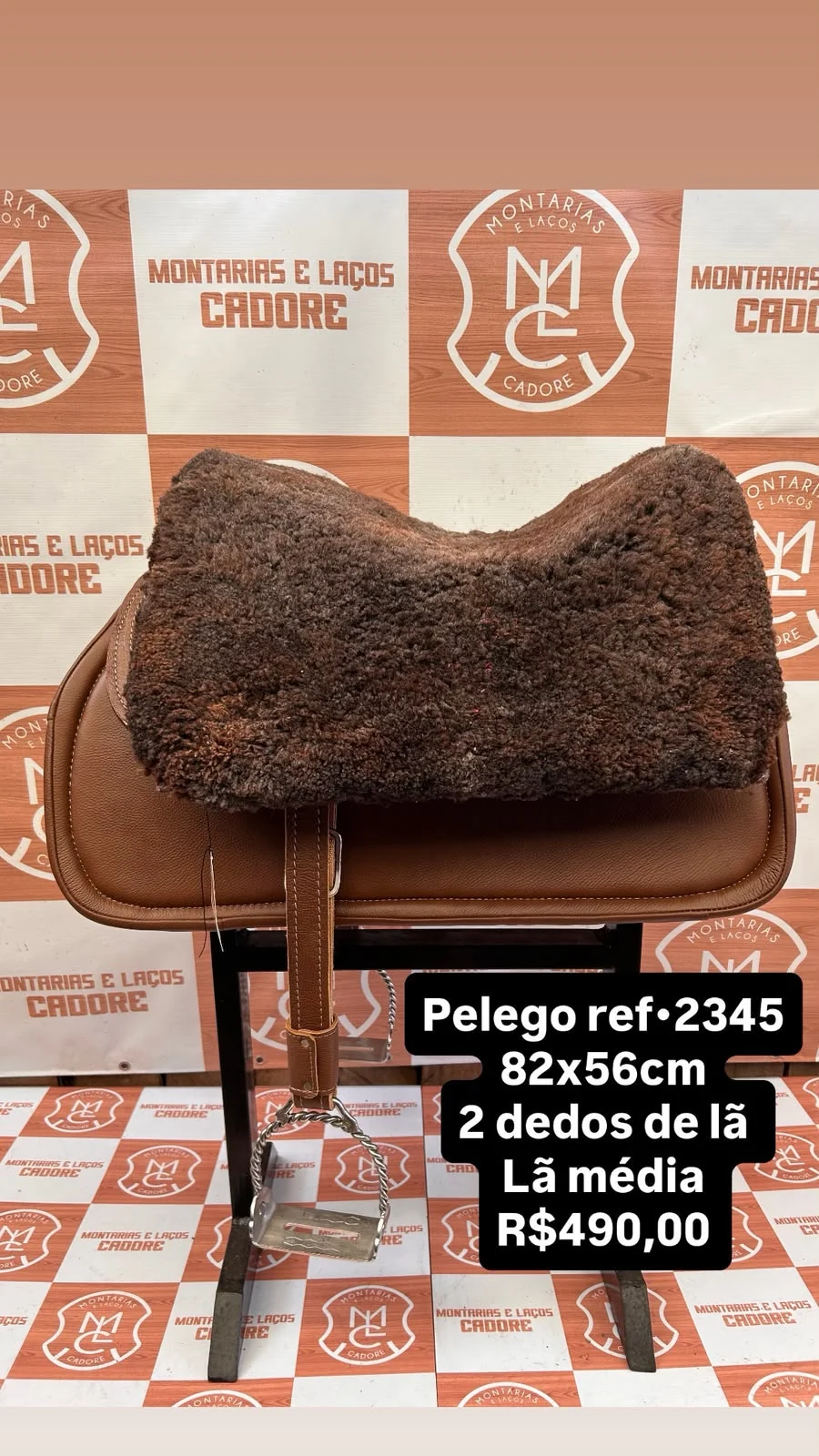 Pelego de Lã para cavalo