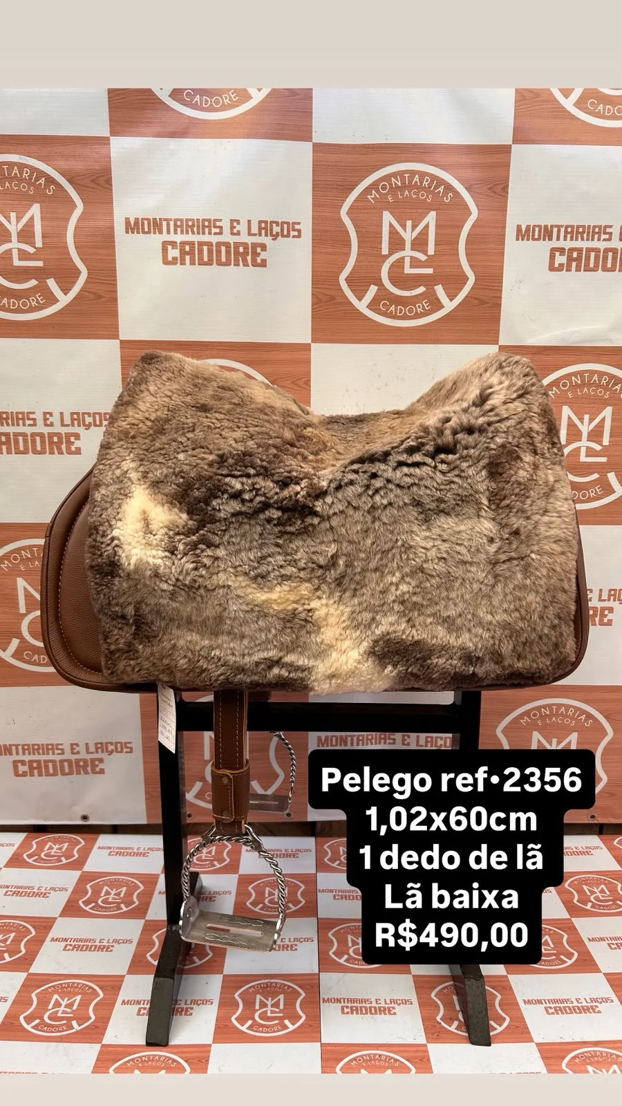 Pelego de Lã para cavalo